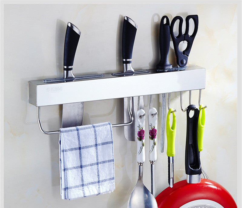 Kitchen Wall-mounted Perforation-free Magnetic Rack