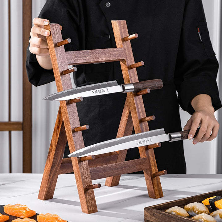 Kitchen Knife Storage Rack Solid Wood