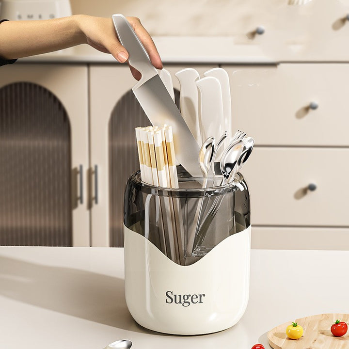 Kitchen Rotating Knife Rack Storage Rack