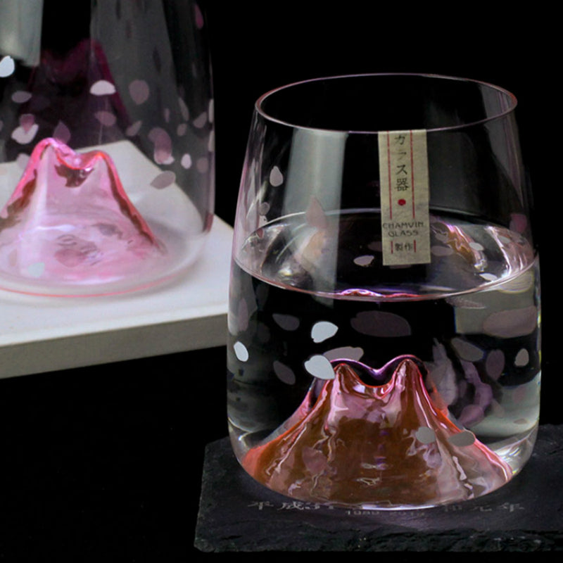 Cherry Blossoms Japanese Crystal Glass