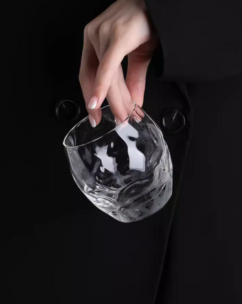 Crystal Hand Carved Whisky Glass