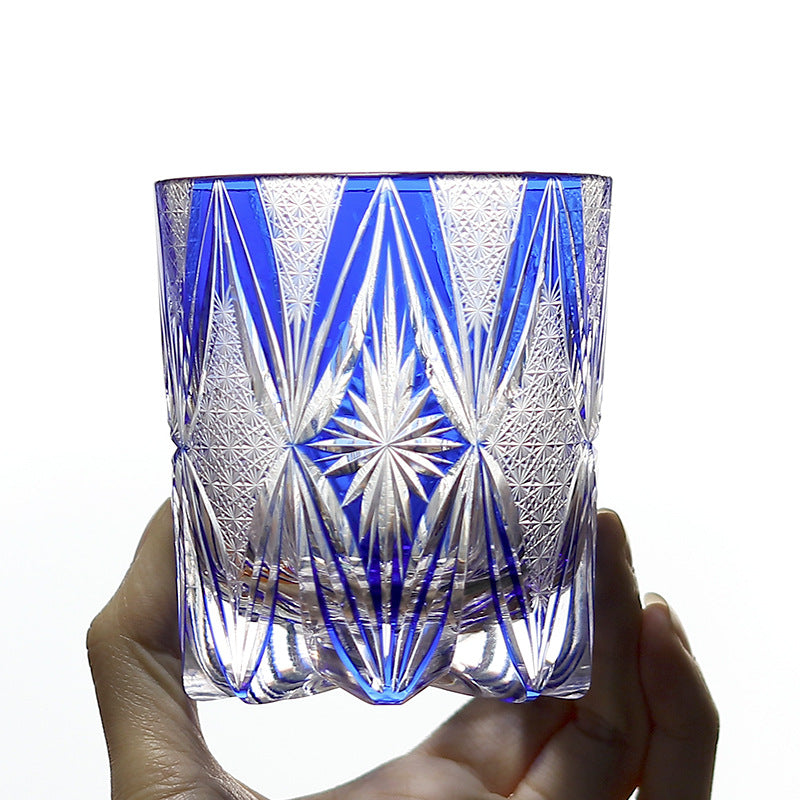 Hand Carved Whiskey Crystal Glass