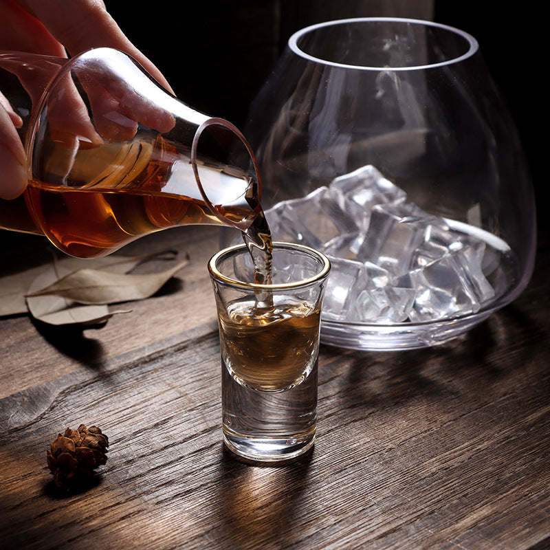 Household Crystal Glass Wine Pot