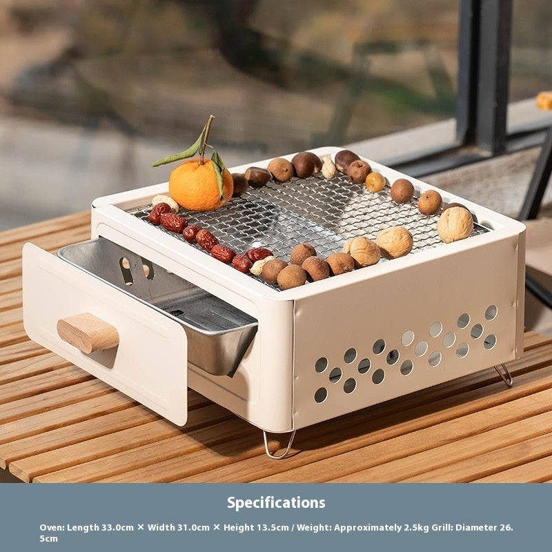 Square Charcoal Barbecue Grill
