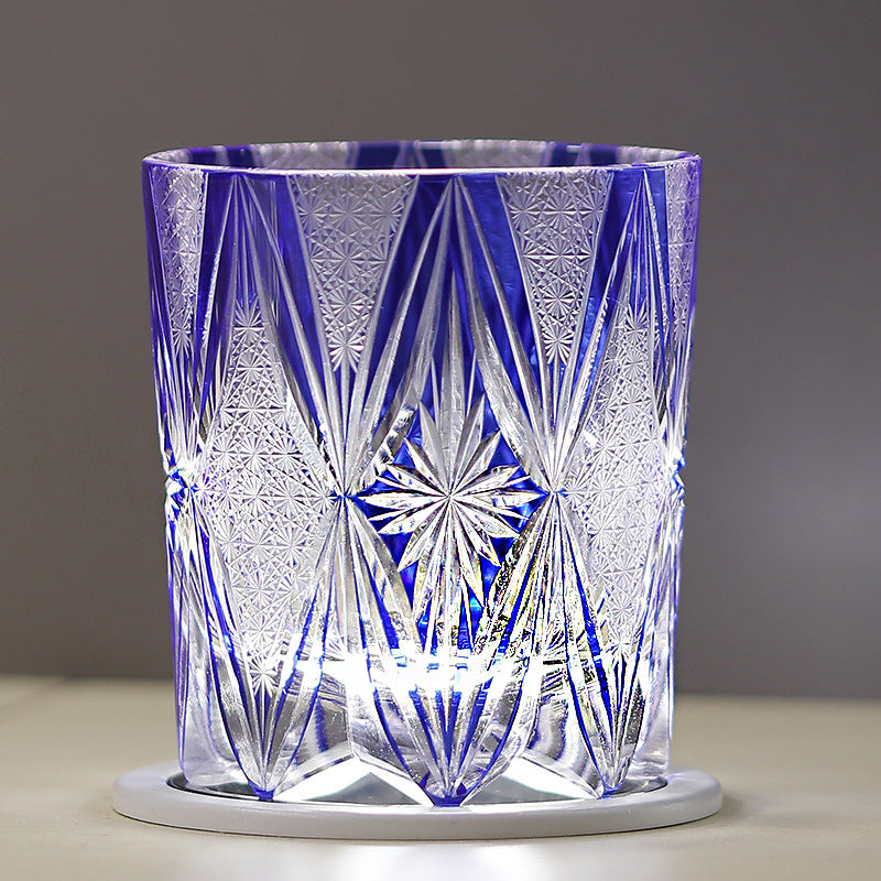 Hand Carved Whiskey Crystal Glass