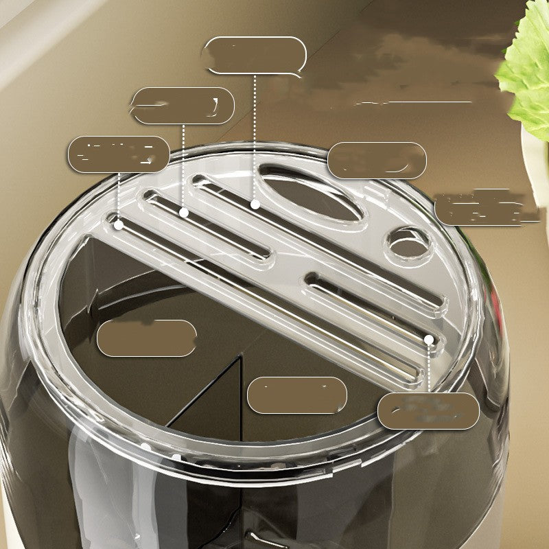 Kitchen Rotating Knife Rack Storage Rack