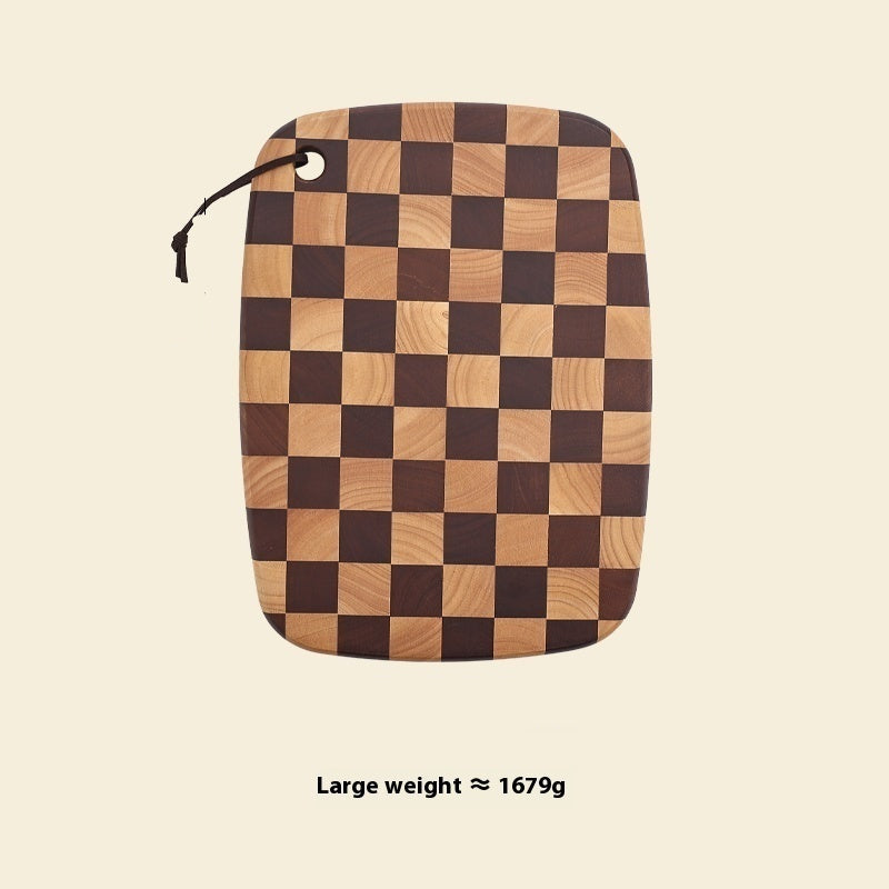 Acacia Chessboard Grid Cutting Board