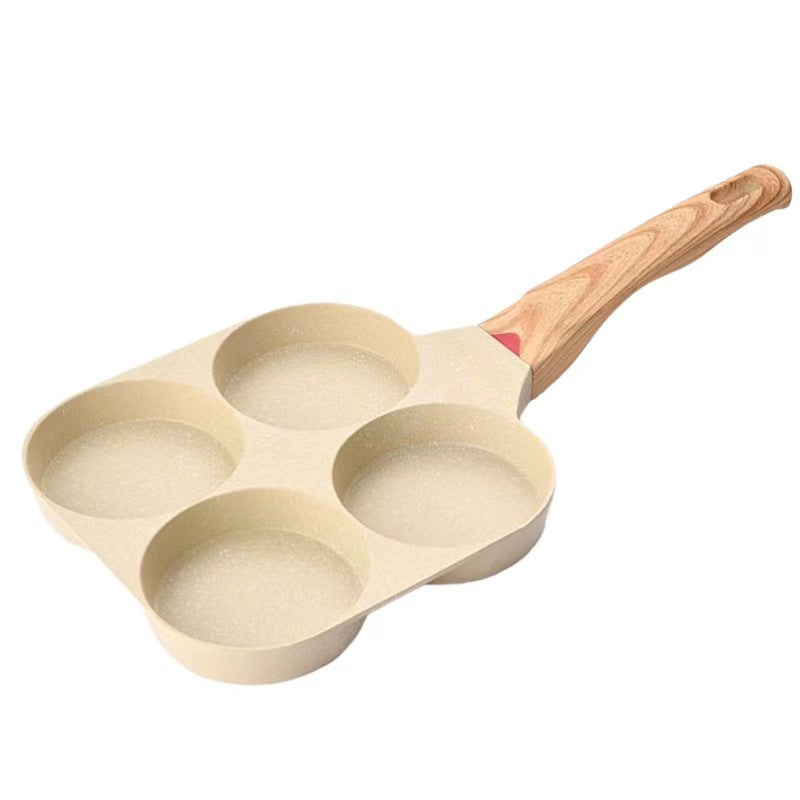 Four-hole Medical Stone Non-stick Frying Pan