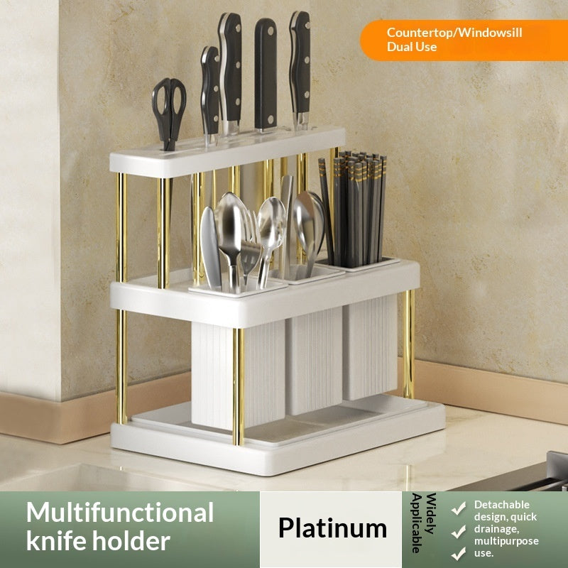 Multifunctional Kitchen Storage Knife Rack