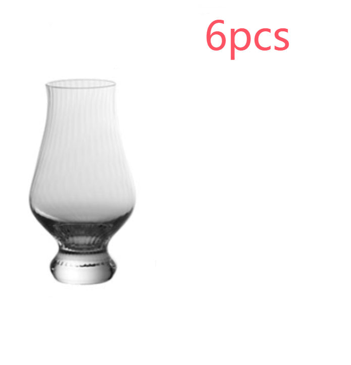 Tulip crystal wine glass