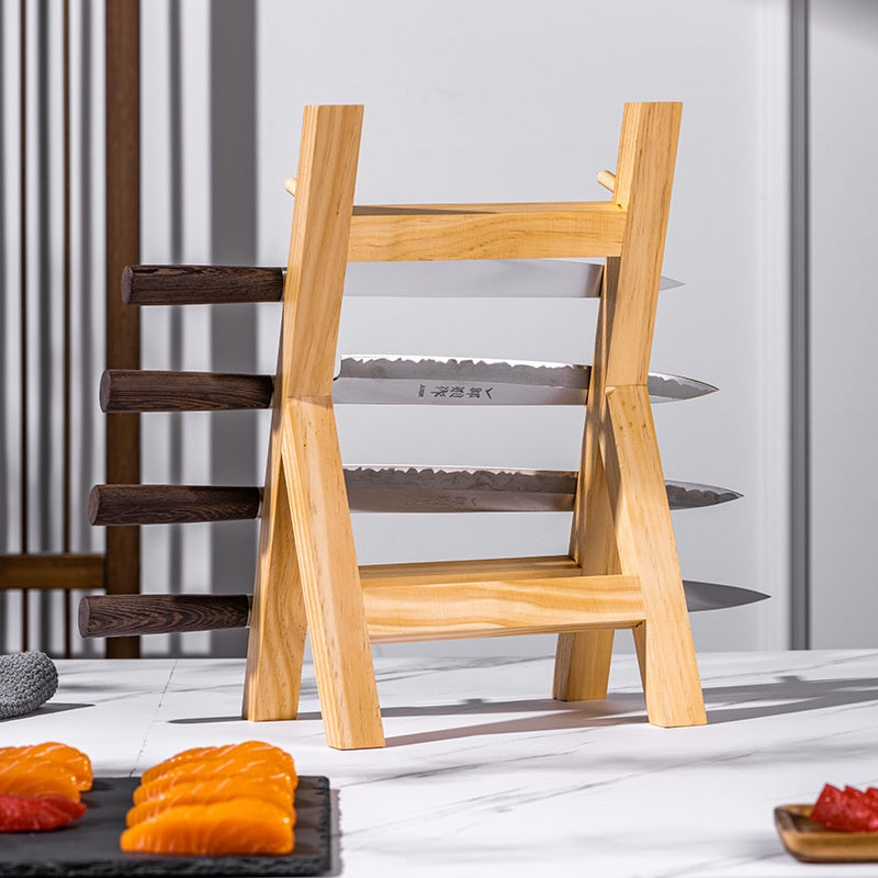 Kitchen Knife Storage Rack Solid Wood