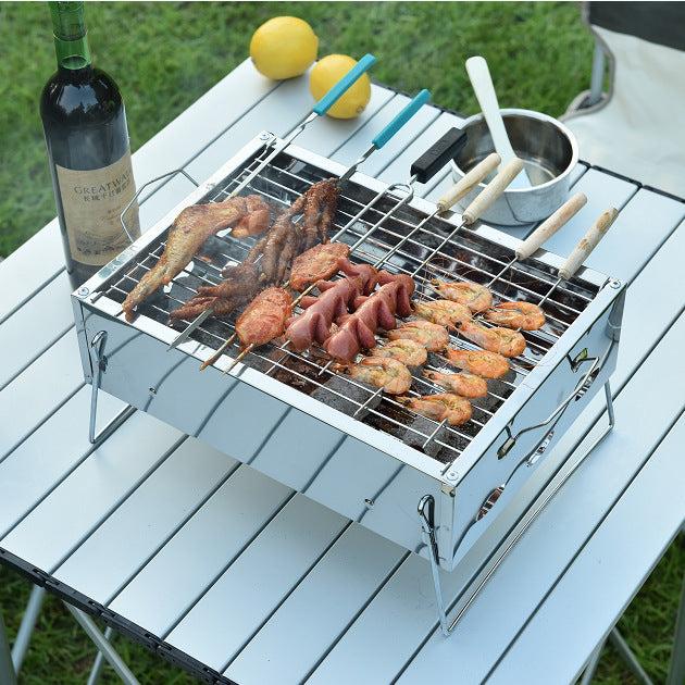 Stainless Steel Portable Barbecue Grill