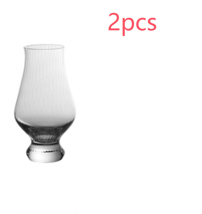 Tulip crystal wine glass