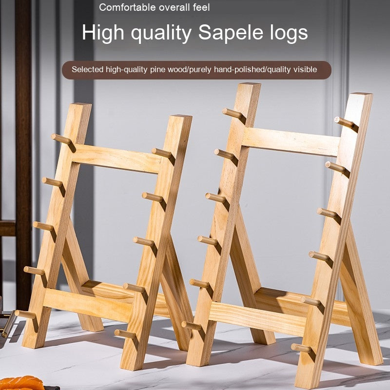 Kitchen Knife Storage Rack Solid Wood