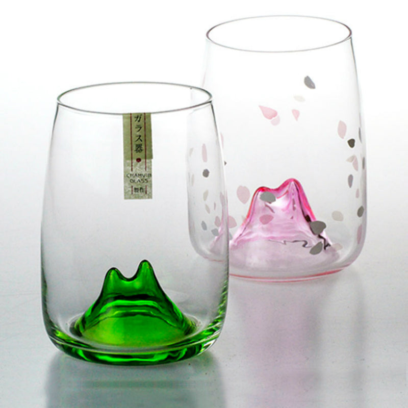 Cherry Blossoms Japanese Crystal Glass