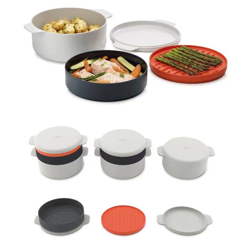 Microwave Steaming Container Kitchen Gadgets