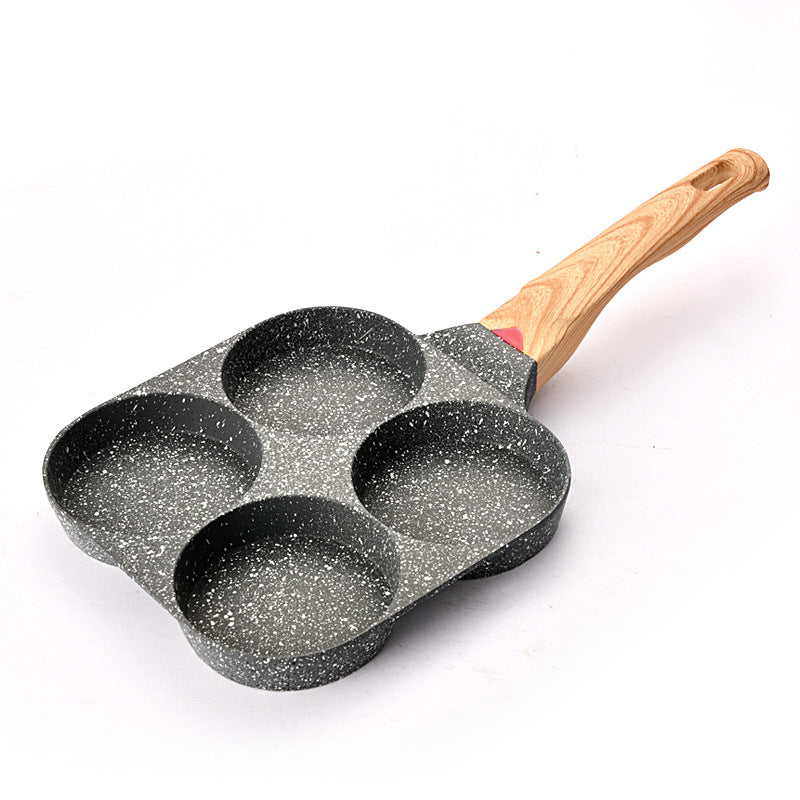 Four-hole Medical Stone Non-stick Frying Pan