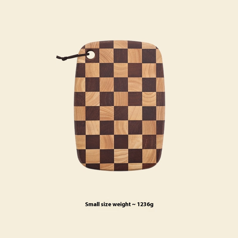 Acacia Chessboard Grid Cutting Board