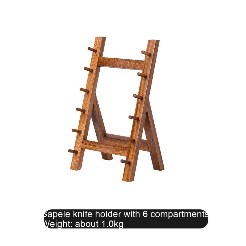 Kitchen Knife Storage Rack Solid Wood