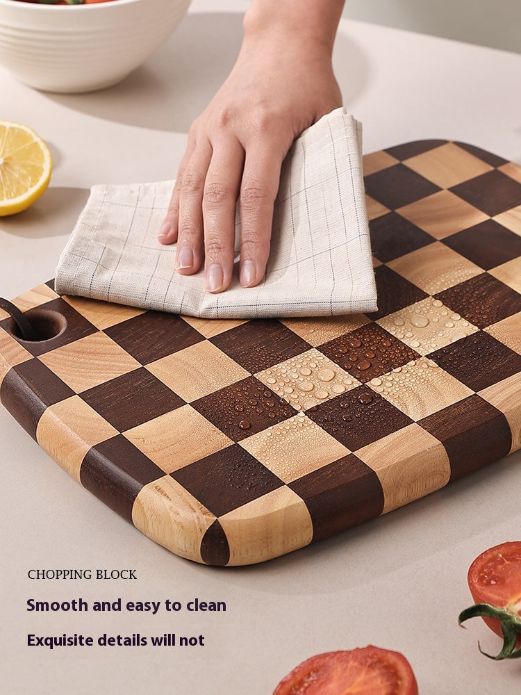 Acacia Chessboard Grid Cutting Board