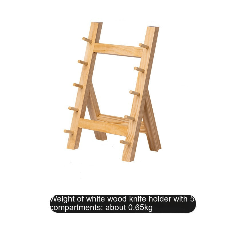 Kitchen Knife Storage Rack Solid Wood