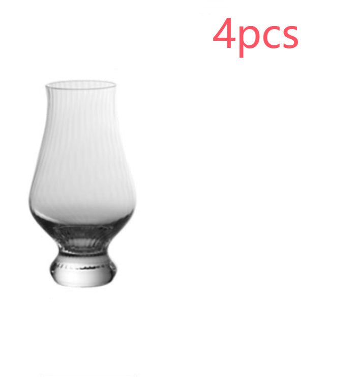 Tulip crystal wine glass