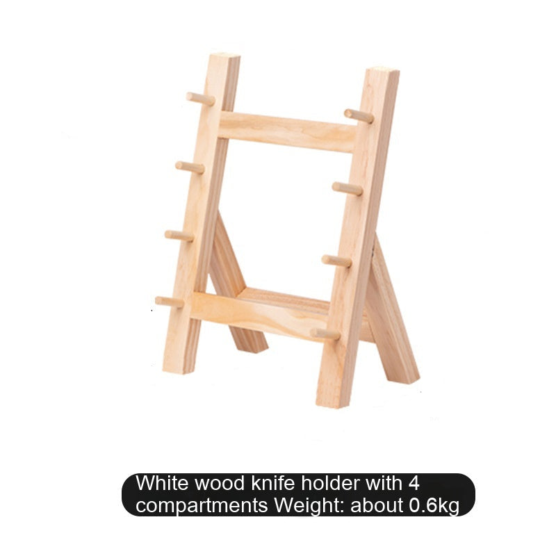 Kitchen Knife Storage Rack Solid Wood