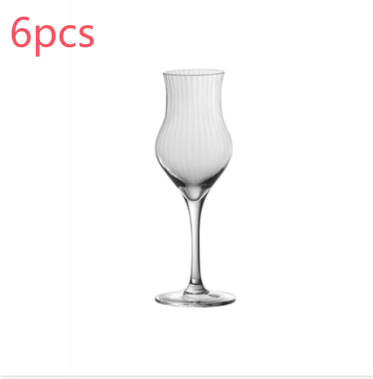 Tulip crystal wine glass