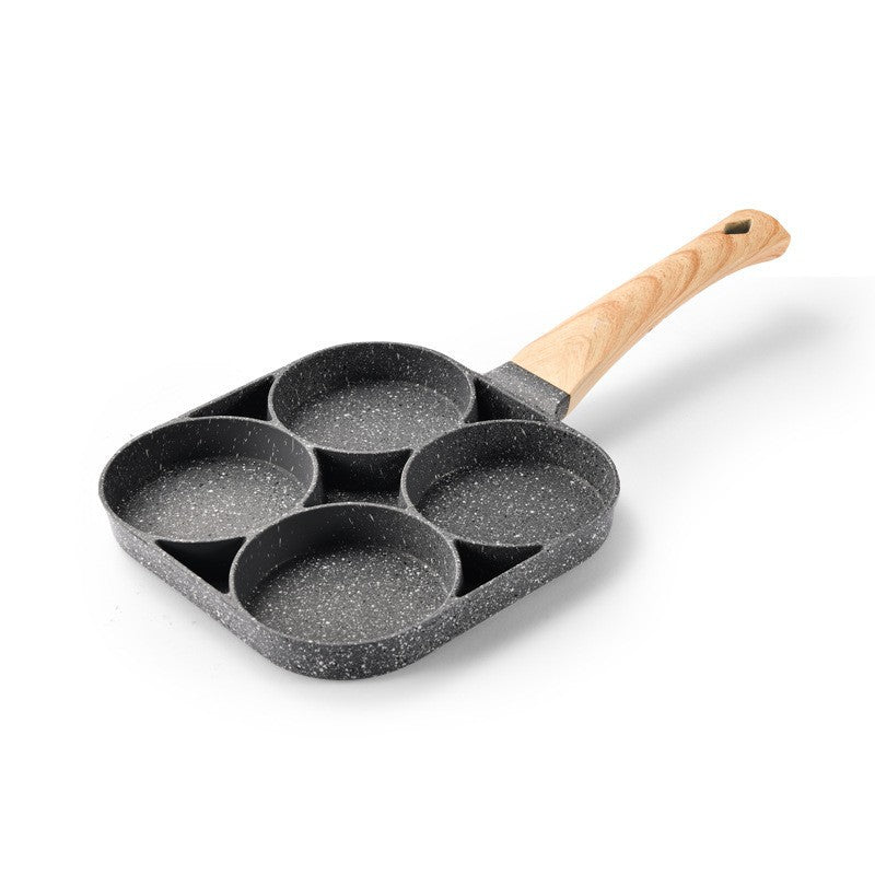 Four-hole Medical Stone Non-stick Frying Pan