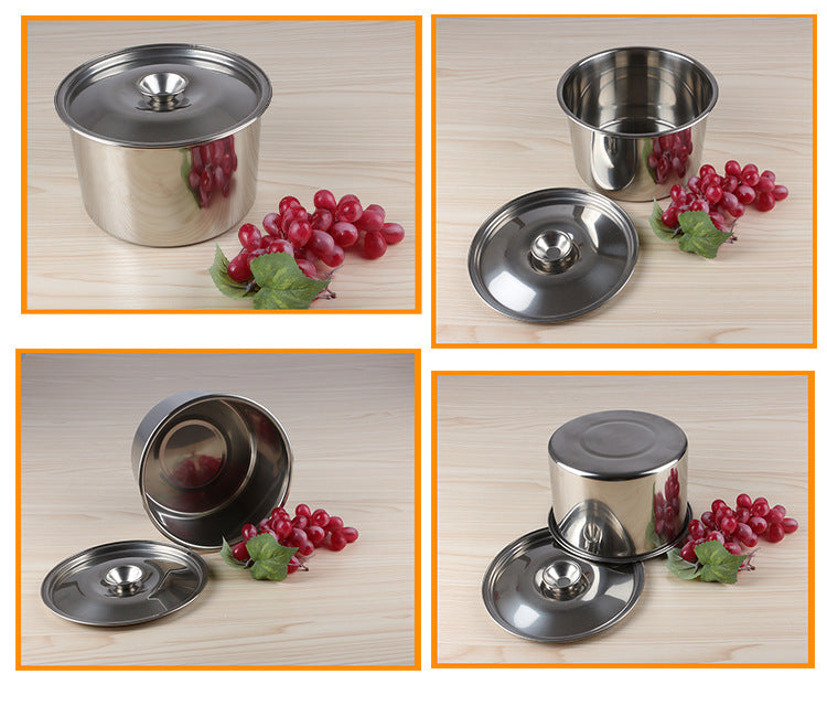 Stainless Steel Kitchenware Non-magnetic Stock Pot