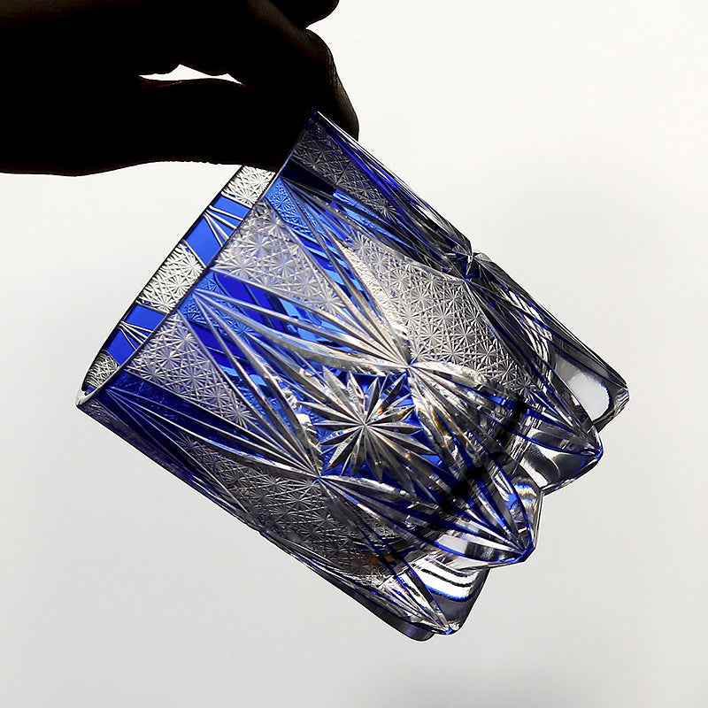 Hand Carved Whiskey Crystal Glass